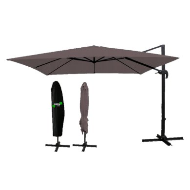 Садовый зонт с чехлом Garden Line MINI ROMA 250 см Коричневый GAO4859