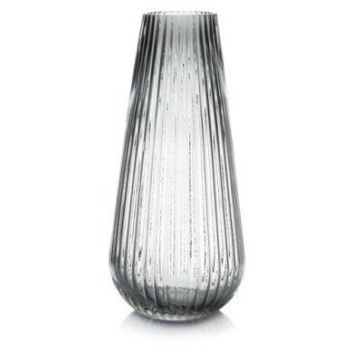 Ваза Duka Glass 30 см | Сірий 2220649