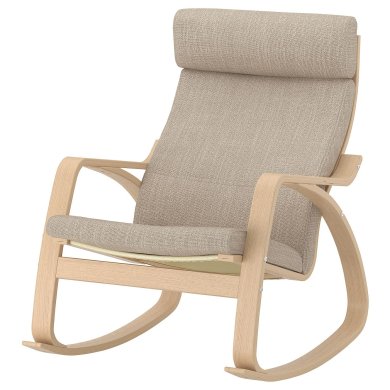IKEA Кресло-качалка POANG Бежевый (ИКЕА ПОАНГ) 39429185