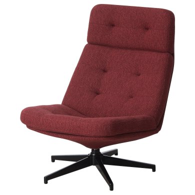 IKEA Крісло м'яке поворотне HAVBERG Червоний (ИКЕА ХАВБЕРГ) 20514895