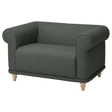 IKEA Крісло м'яке VISKAFORS Сірий (ИКЕА ВИСКАФОРС) 89443283