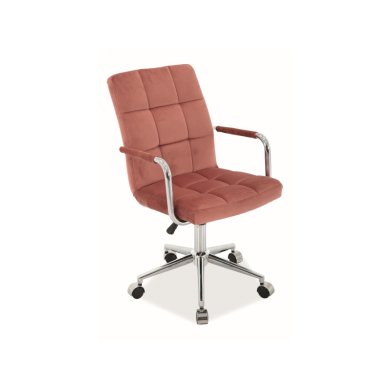 Офісне крісло Signal Q-022 Velvet Рожевий OBRQ022VRA