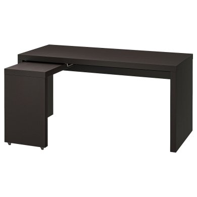 IKEA Стол письменный с выдвижной панелью MALM (ИКЕА МАЛЬМ) 60214183