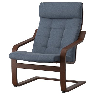 IKEA Кресло-качалка POANG Синий (ИКЕА ПОАНГ) 69502141