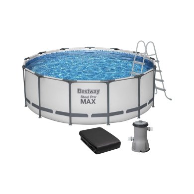 Каркасный бассейн Bestway 56416 STEEL PRO MAX  366x100 см Белый BES56416