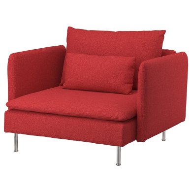 IKEA Кресло мягкое SODERHAMN Красный (ИКЕА СЁДЕРХАМН) 89514402