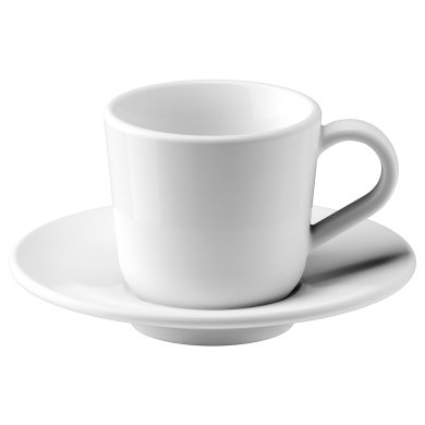 IKEA Чашка для кофе эспрессо с блюдцем IKEA 365+ (ИКЕА ИКЕА 365+) 10283409