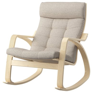 IKEA Кресло-качалка POANG Бежевый (ИКЕА ПОАНГ) 29502039
