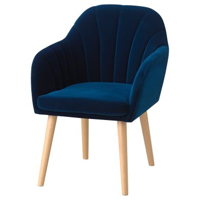 IKEA Кресло мягкое BASTDAL Синий (ИКЕА БАСТДАЛЬ) 30506442