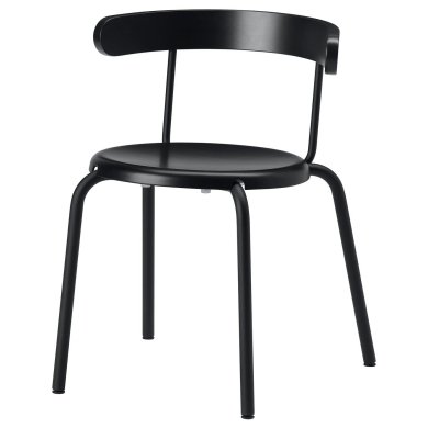 IKEA Обеденный стул YNGVAR Черный (ИКЕА YNGVAR) 80417636