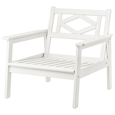 IKEA Садовое кресло BONDHOLMEN Белый (ИКЕА БОНДХОЛЬМЕН) 60558161