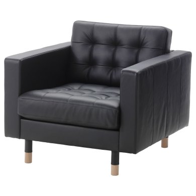 IKEA Кресло мягкое LANDSKRONA Черный (ИКЕА ЛАНДСКРОН) 59031778