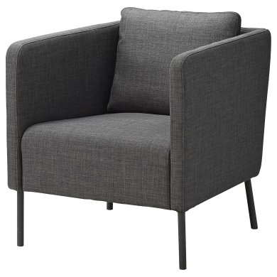 IKEA Кресло мягкое EKERO Темно-серый (ИКЕА ЭКЕРО) 60494584