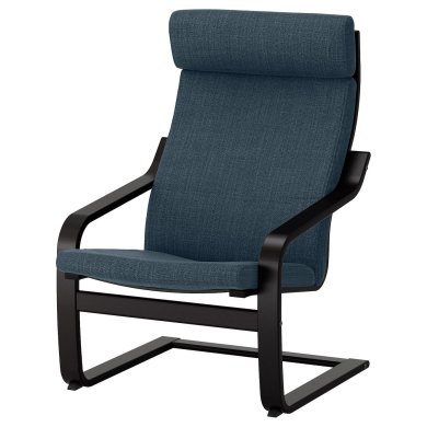 IKEA Кресло-качалка POANG Темно-синий (ИКЕА ПОАНГ) 49197811