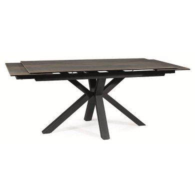 Розкладний стіл Signal Columbus Ceramic | Коричневий / Чорний матовий COLUMBUSCBRC160