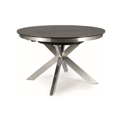 Розкладний стіл Signal Porto Ceramic | Темно-сірий / Сріблястий PORTOCCSS120