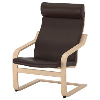 IKEA Крісло-качалка POANG Темно-коричневий (ИКЕА ПОАНГ) 79286575