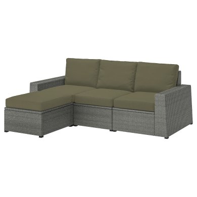 IKEA Садовый диван SOLLERON Серый (ИКЕА СОЛЛЕРОН) 49413730