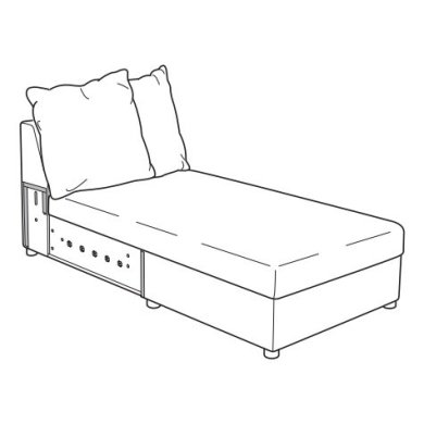 IKEA Каркас шезлонга для дивана GRÖNLID (ИКЕА ГРЕНЛИД) 10500455