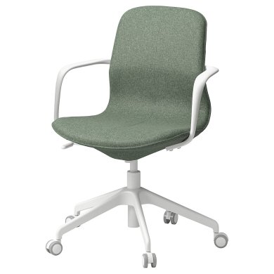 IKEA Офісне крісло  LANGFJALL Зелений (ИКЕА ЛАНГФЬЯЛЛЬ) 99506816