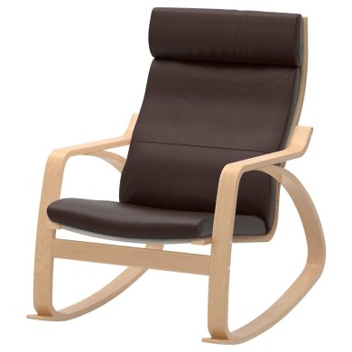 IKEA Кресло-качалка POANG Темно-коричневый (ИКЕА ПОАНГ) 59429306