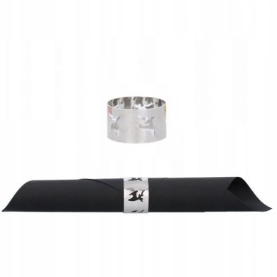Сервировочное кольцо для салфетки Chomik RENIFER | Серебристый | 3шт JUL1536/silver