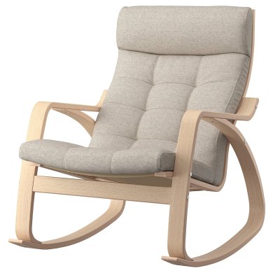 IKEA Кресло-качалка POANG Бежевый (ИКЕА ПОАНГ) 59502052