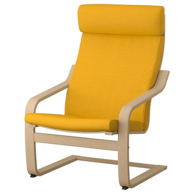 IKEA Крісло-качалка POANG Жовтий (ИКЕА ПОАНГ) 59387165
