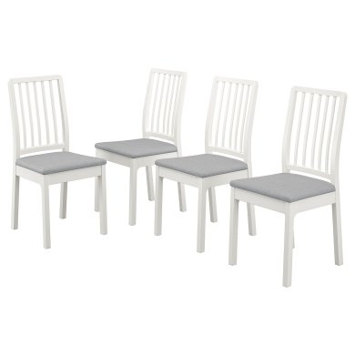 IKEA Комплект обідніх стільців EKEDALEN 4 шт Сірий (ИКЕА ЭКЕДАЛЕН) 09399830
