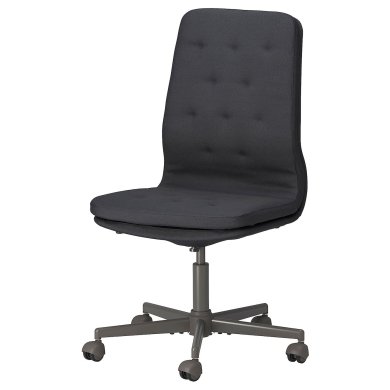 IKEA Офисное кресло MULLFJALLET Темно-серый (ИКЕА МЮЛЬФДЖАЛЛЕТ) 80472492