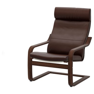 IKEA Крісло-качалка POANG Темно-коричневий (ИКЕА ПОАНГ) 89860765