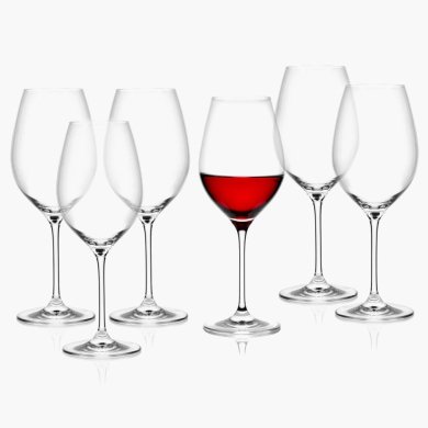 Набір келихів для червоного вина Duka Aspen 550 мл | Прозорий 1219913