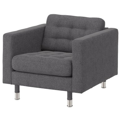 IKEA Кресло мягкое LANDSKRONA Серый (ИКЕА ЛАНДСКРОН) 99269160