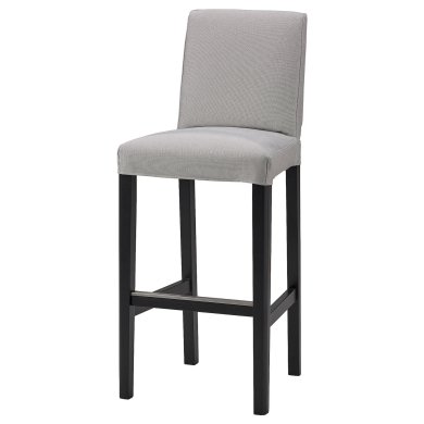 IKEA Чохол на барний стілець BERGMUND Світло-сірий (ИКЕА БЕРГМУНД) 10490512