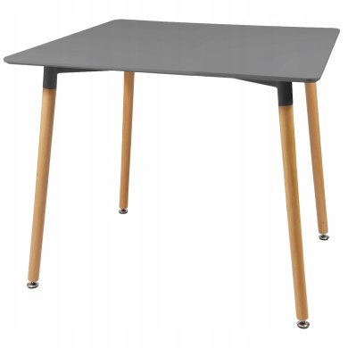 Стол обеденный Chomik 74x80x80 см | Серый / Дерево FAT7868