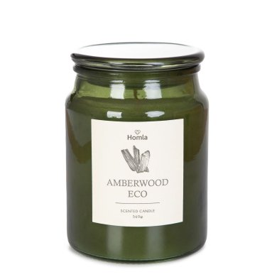 Ароматическая свеча Homla MAEL Amberwood Eco Зеленый 215871