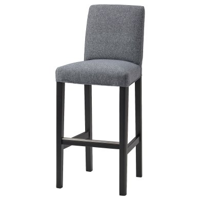 IKEA Чехол на барный стул BERGMUND Серый (ИКЕА БЕРГМУНД) 70481091