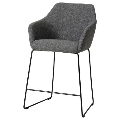 IKEA Барный стул TOSSBERG Темно-серый (ИКЕА ТОССБЕРГ) 00568238