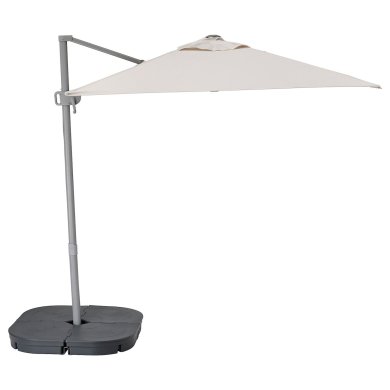 IKEA Садовый зонт с основанием SVALON 300х200 см Бежевый (ИКЕА СВАЛОН) 29495703