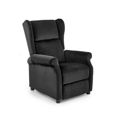 Кресло мягкое раскладное с реклайнером Halmar Agustin 2 Черный V-CH-AGUSTIN_2-FOT-CZARNY