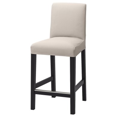 IKEA Чехол на барный стул BERGMUND Бежевый (ИКЕА БЕРГМУНД) 20486246