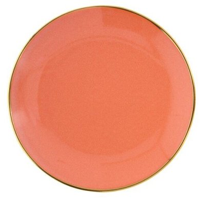 Тарелка Duka Siren 21 см | Оранжевый / Золотой 1219811