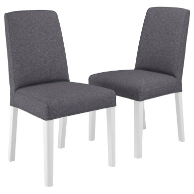 IKEA Комплект обідніх стільців BERGMUND 2 шт Сірий (ИКЕА БЕРГМУНД) 69481596