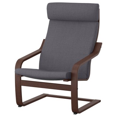 IKEA Крісло-качалка POANG Темно-сірий (ИКЕА ПОАНГ) 49388467