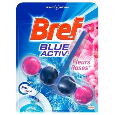 Туалетний блок Bref Blue Aktiv Fleurs Roses 50 г 3178041317818