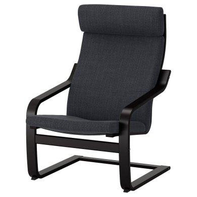 IKEA Крісло-качалка POANG Темно-сірий (ИКЕА ПОАНГ) 19197780