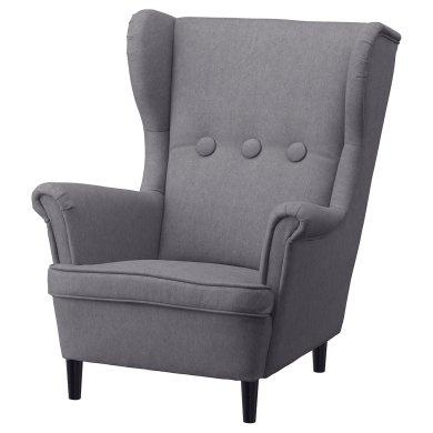 IKEA Кресло мягкое STRANDMON Серый (ИКЕА СТРАНДМОН) 70392542