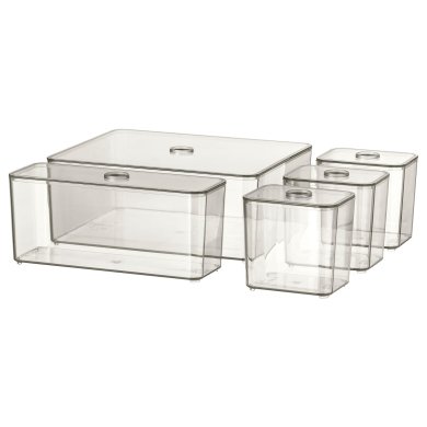 IKEA Набор коробок с крышками GODMORGON (ИКЕА GODMORGON) 50400270