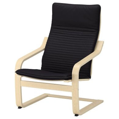 IKEA Крісло-качалка POANG Чорний (ИКЕА ПОАНГ) 69240823