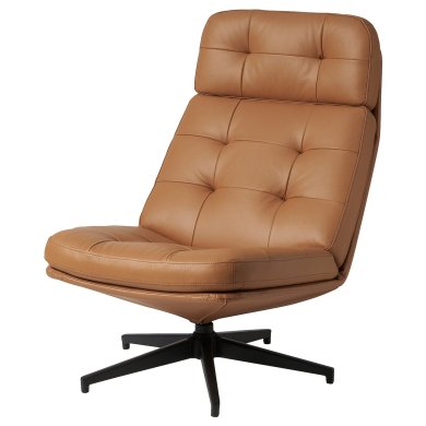 IKEA Кресло мягкое поворотное HAVBERG Коричневый (ИКЕА ХАВБЕРГ) 70515109